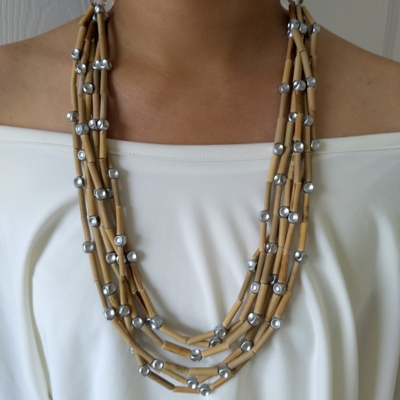 Handmade Natural Fashion Statement Necklace - Picture 1 of 4